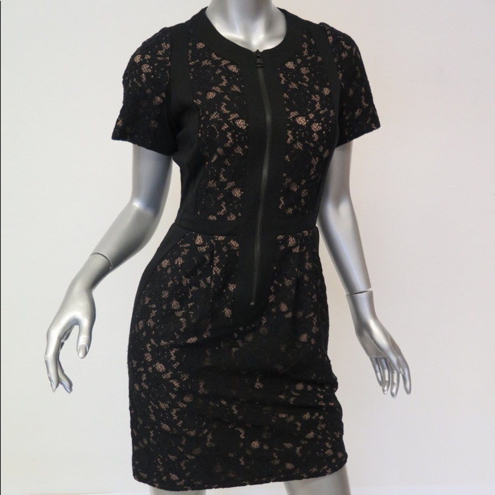 SEA Zip Front Lace Dress